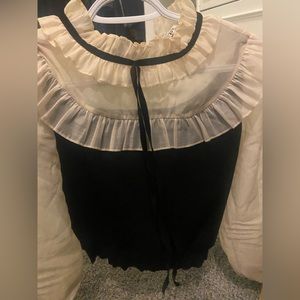 Zara mesh knitted long sleeve